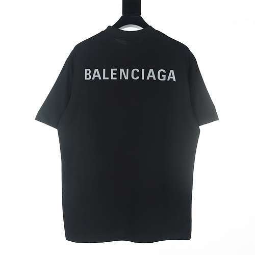 Tshirt Balenciaga BLCG a maniche corte con scritte rifrangenti davanti e dietro