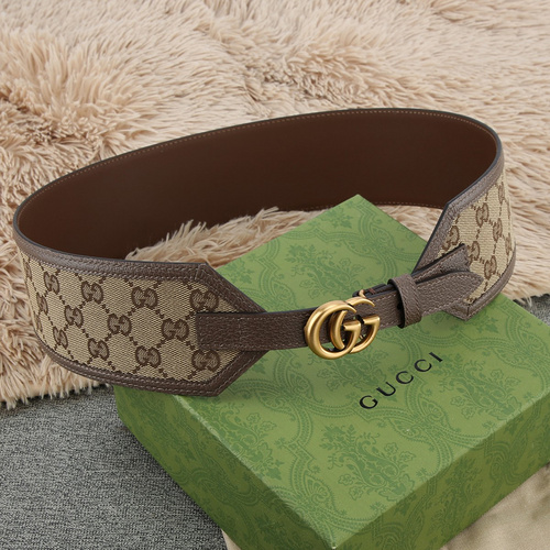 GG Original Genuine Leather Belt for Girls Counter Quality GG Girls Belt in Stock Wholesale Width 7.