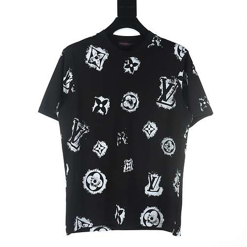 T-shirt presbiopia a maniche corte con stampa LV all-over