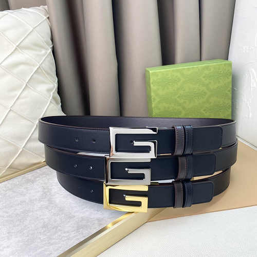 GG original men's leather belt counter quality GG men's belt in stock wholesale width 3.8CM complete