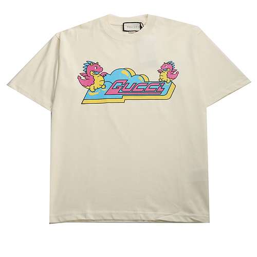 GC Gucci Bubble Bobble Print Short Sleeve