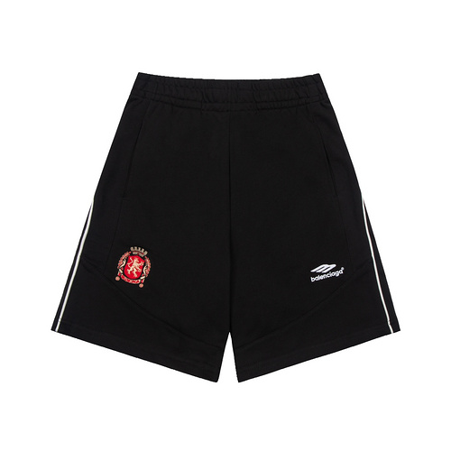 BLCG Balenciaga New 24ss Manchester United Embroidered Shorts Black