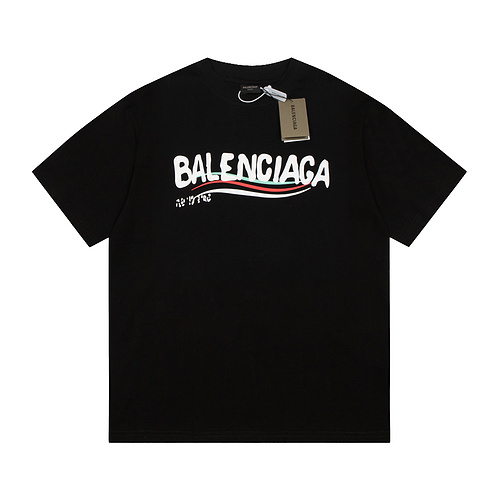 BLCG Balenciaga Fuzzy Coke Short Sleeve Black