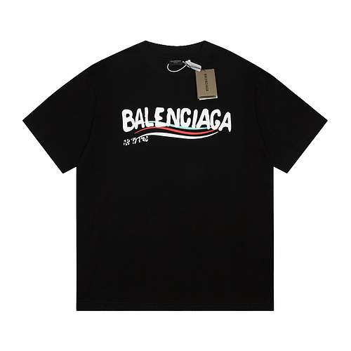 BLCG Balenciaga Fuzzy Coke Manica corta Nero