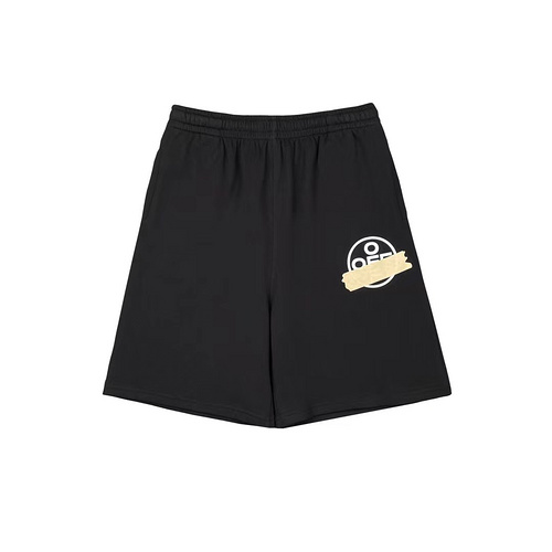 OW 20SS yellow tape print shorts