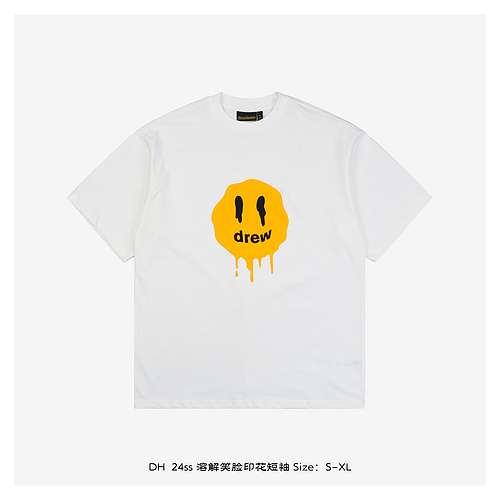 DH 24ss dissolving smiley print short sleeves