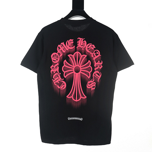 Crow Heart CH Horseshoe Sanskrit printed short-sleeved T-shirt