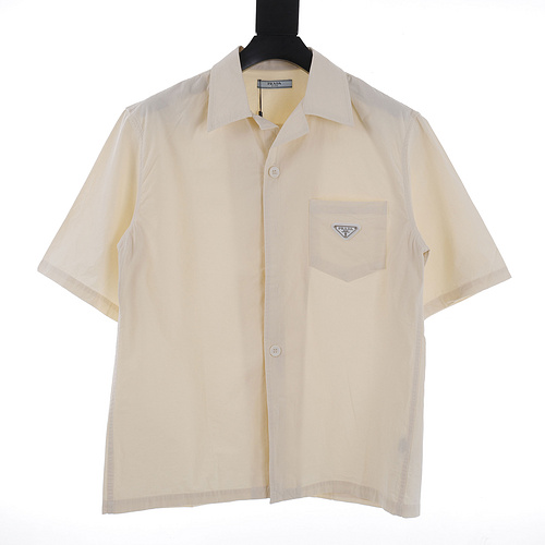 Prada PRD pocket triangle short-sleeved shirt