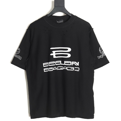 BLCG Balenciaga 24SS Ai Generated printed short-sleeved T-shirt
