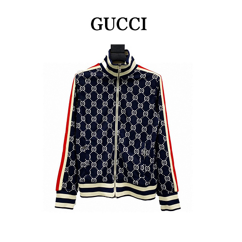 GC/Gucci classic jacquard all-over LOGO jacket