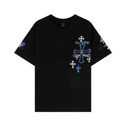 CH Croix Heart Patch+Metal Cross Short Sleeve