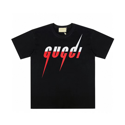 G Gucci classic blade lightning print logo short-sleeved T-shirt
