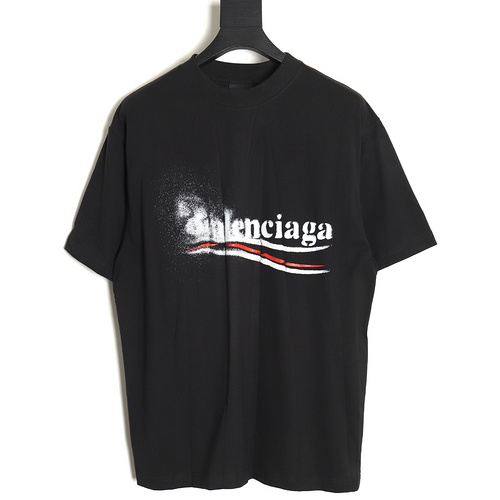 BLCG Balenciaga 24SS blurred Coke lettering short-sleeved T-shirt