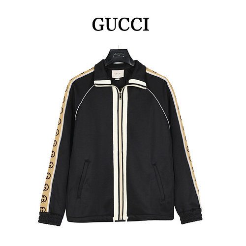 GC/Gucci classic side double G reflective webbing suit jacket
