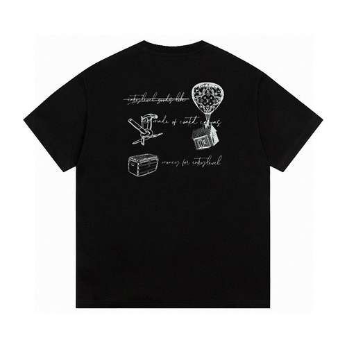 T-shirt a maniche corte con mongolfiera LOGO tridimensionale in edizione limitata LV Louis Vuitton 2