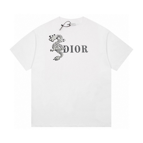 CD/Dior 24ss Year of the Dragon limited edition three-dimensional reflective dragon scale short-slee
