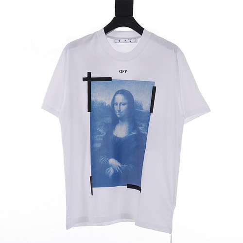 T-shirt a maniche corte con stampa OW Monna Lisa