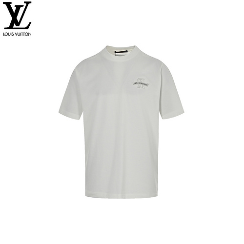 LV&CH Croix heart joint model short sleeves with embroidered LOGO on the front and back