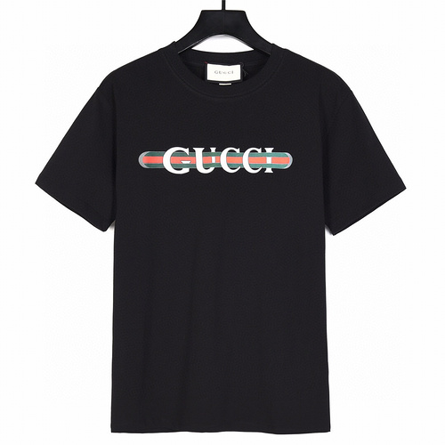 GC/Gucci 24ss new new belt letter printed short sleeves