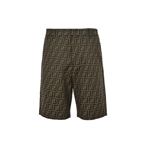 FD/Fendi 24ss FF old flower all-over printed jacquard shorts
