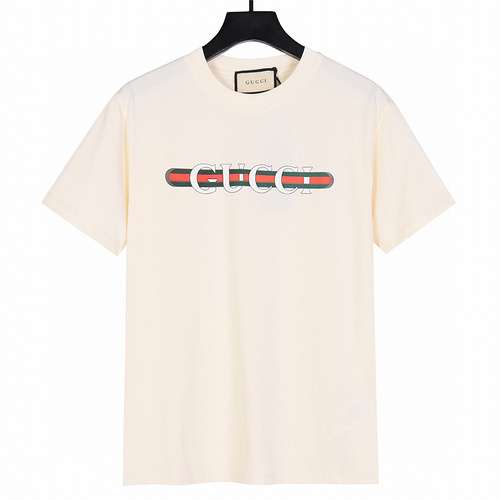 GC/Gucci 24ss new new belt letter printed short sleeves