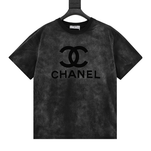 C Chanel washed double C short-sleeved T-shirt