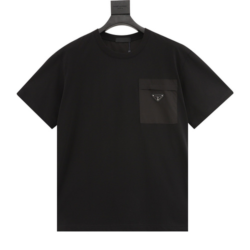 PRD Prada Pocket Iron Brand Logo Short Sleeve T-Shirt