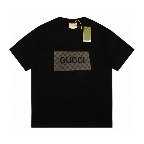 G Gucci 24ss presbyopic silicone printed short-sleeved T-shirt
