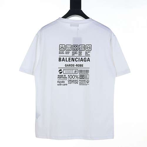 Tshirt a maniche corte con logo ambientale Balenciaga BLCG