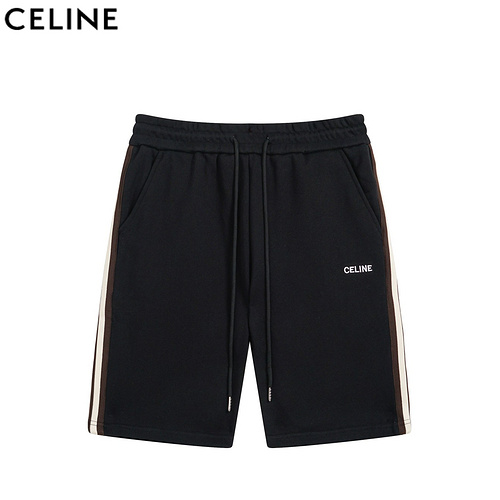 CE/Céline 24FW embroidered side three-bar shorts