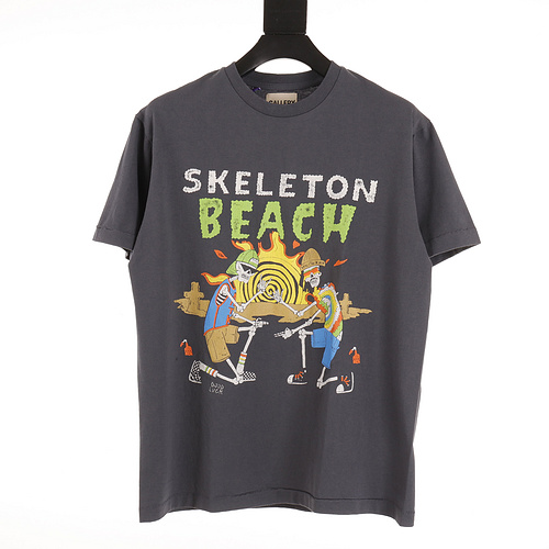 GD Skeleton Music Festival printed short-sleeved T-shirt