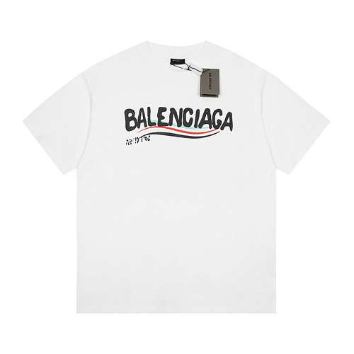 Balenciaga Fuzzy Coke Manica Corta Bianca