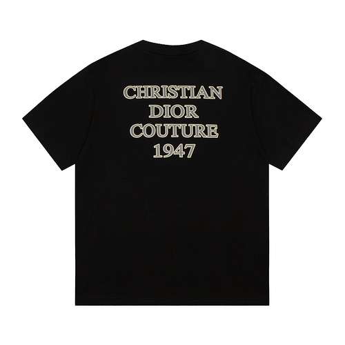 CD Dior New Foam Letter inglese manica corta nera