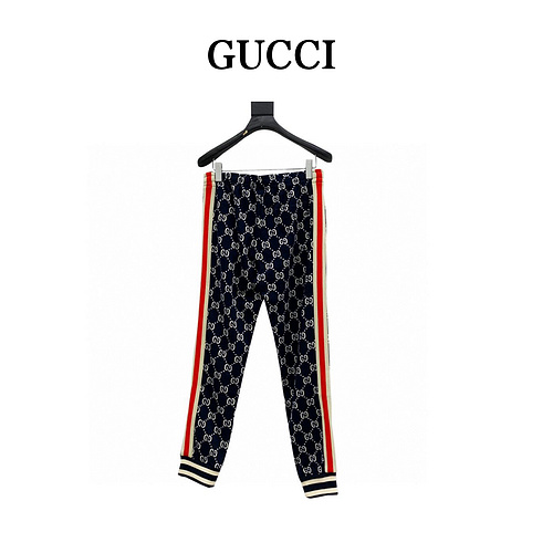 GC/Gucci classic jacquard all over printed LOGO trousers