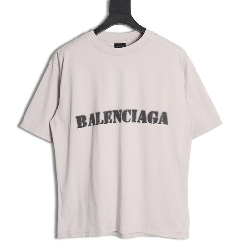 BLCG Balenciaga 24SS blurred letter print short-sleeved T-shirt