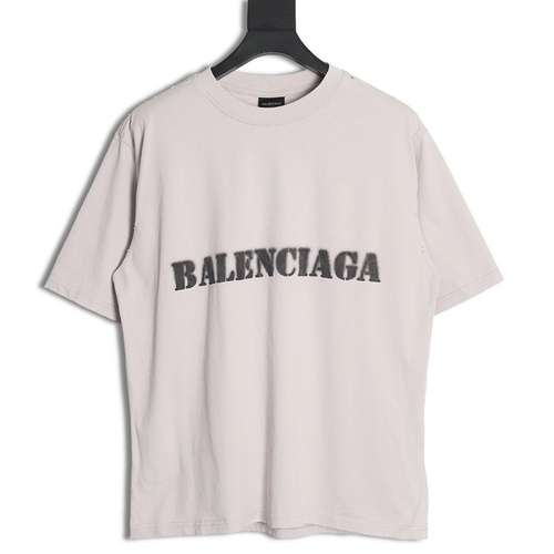 Tshirt a maniche corte BLCG Balenciaga 24SS con stampa di lettere sfocate