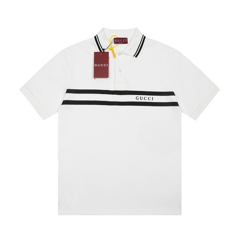 Gucci 2024SS New Series Letter POLO Shirt White