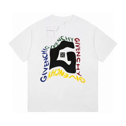 GVC/Givenchy 24ss limited three-dimensional painted cursive LOGO short-sleeved T-shirt