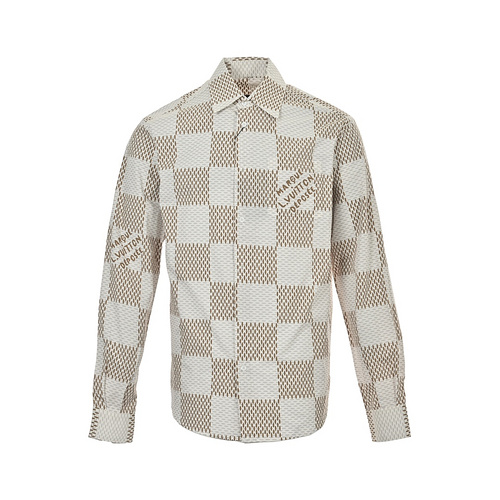 LV/Louis Vuitton 24ss DAMIET checkerboard shirt