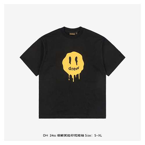 DH 24ss dissolving smiley print short sleeves