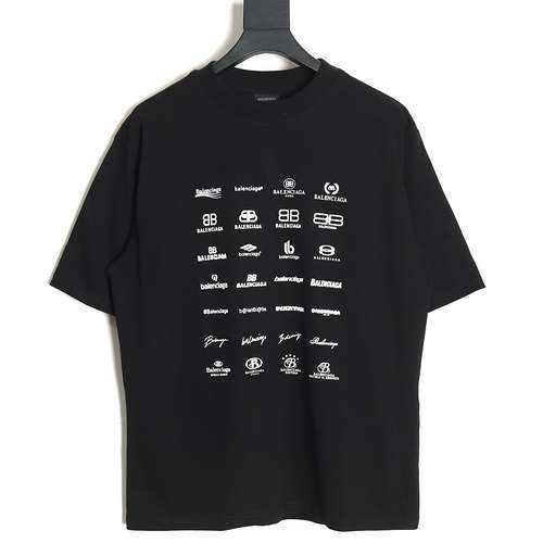 BLCG Balenciaga 24SS full logo printed short-sleeved T-shirt