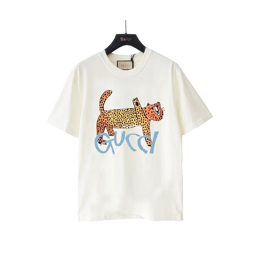 GC Gucci 24SS Rich Leopard Short Sleeve T-Shirt