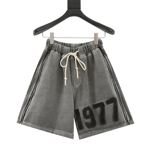 FOG Season 8 Double Line Washed 1977 Zipper Shorts