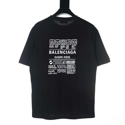 Tshirt a maniche corte con logo ambientale Balenciaga BLCG