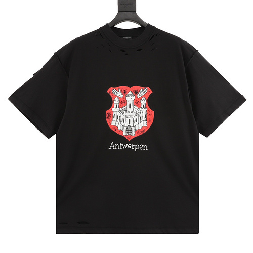 BLCG castle print short-sleeved T-shirt