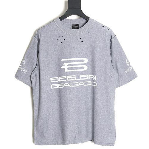 BLCG Balenciaga 24SS Ai Generated printed short-sleeved T-shirt