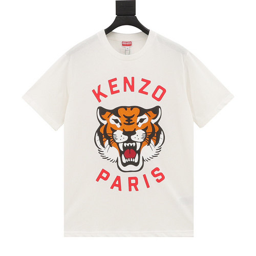 KZ Kenzo tiger hair foam print short-sleeved T-shirt