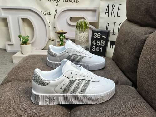 341DAdidas trifoglio SAMBAROSE W scarpe con zeppa con suola spessa sneakers versatili scarpe casual