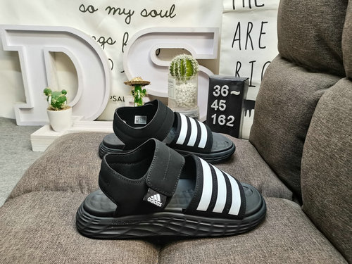 162D/AdidasADILETTE SANDAL W Summer Fashion Velcro Air Comfort Sandals