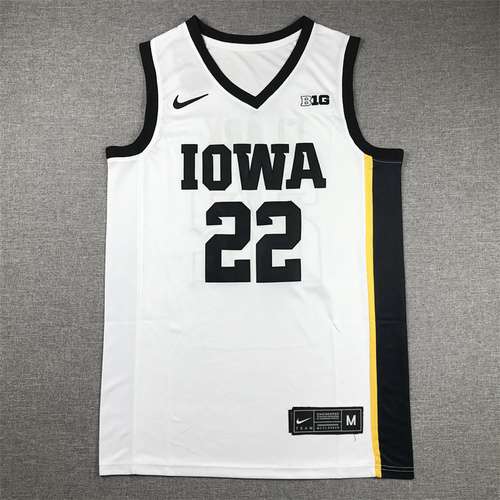 Iowa Hawkeyes n. 22 Caitlin Clark College Edition bianco